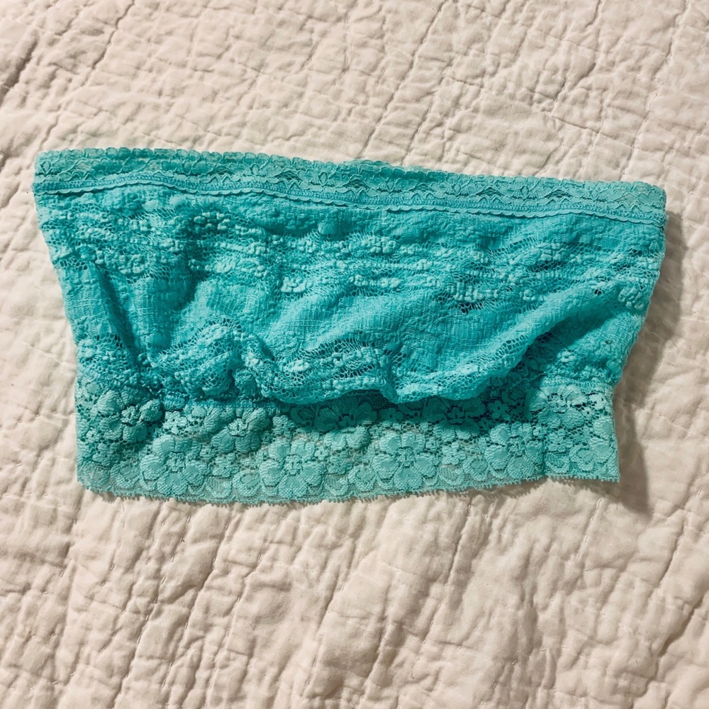 FREE PEOPLE Blue Strapless Bralette